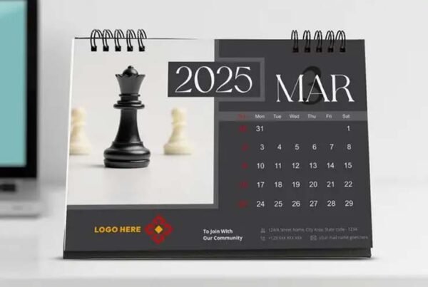 A5 Desktop Calendar